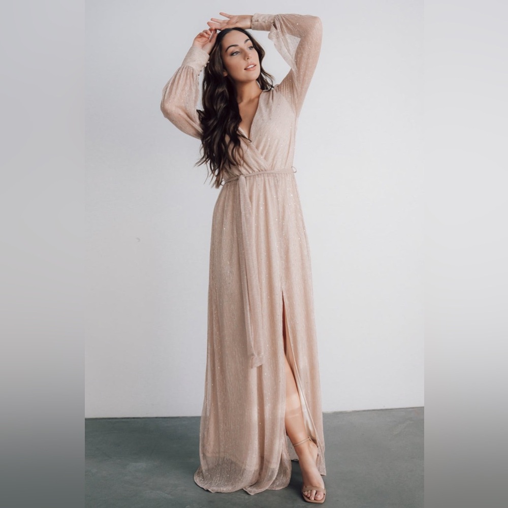 Baltic Born Abigail Sparkle Gown Champagne - Picture 9 of 11